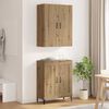 vidaXL Highboard Artisan-Eiche 69,5 x 34 x 180 cm Holzwerkstoff