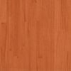 vidaXL Bodenbettgestell Wachsbraun 90 x 210 cm Massivholz Kiefer