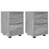 vidaXL Nachttische 2 pcs Graues Sonoma 30,5 x 30 x 43 cm Holzwerkstoff