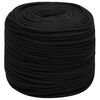 vidaXL Arbeitsseil Schwarz 8 mm 500 m Polyester