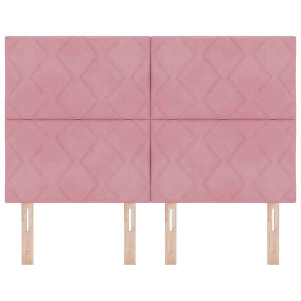vidaXL Kopfteil Rosa 160 cm Samt