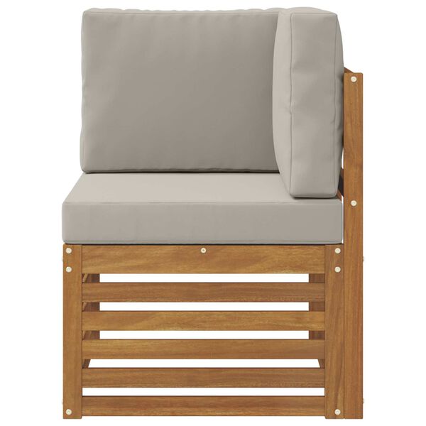 vidaXL Outdoor Ecksofa Massivholz Akazie Natur