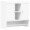 vidaXL Wandregal Wandhalterung Wei&szlig; 80 x 36 x 80 cm Holzwerkstoff