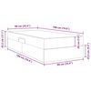 vidaXL Aufbewahrungsbett mit Matratze Dunkelgrau 90 x 190 cm Polyester