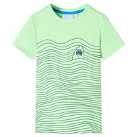Kinder-T-Shirt Neongrün 92
