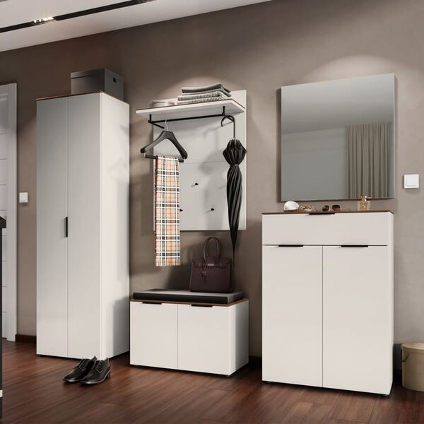 Germania Schuhbank GW-California 40x75x48 cm Kaschmir und Walnuss