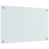 vidaXL Küchenrückwand Weiß 80 x 50 cm Gehärtetes Glas