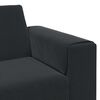 vidaXL Wohnzimmer Couch 3 pcs Schwarz