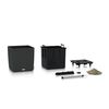 LECHUZA Pflanzgef&auml;&szlig; CUBE Cottage 40 ALL-IN-ONE Granitgrau