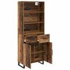 vidaXL Highboard Altholz 69,5 x 34 x 180 cm Holzwerkstoff