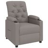 vidaXL Relaxsessel Taupe Stoff