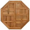 vidaXL Tischplatte 90x90x2,5 cm Achteckig Massivholz Teak