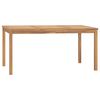 vidaXL Garten-Esstisch 160x80x77 cm Massivholz Teak