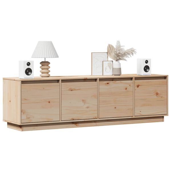 vidaXL TV-Schrank 156x37x45 cm Massivholz Kiefer