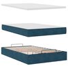 vidaXL Ottoman-Bett mit Matratzen Dunkelblau 120x200 cm Samt