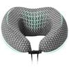 vidaXL Reisekopfkissen f&uuml;r den Nacken Grau Viscoschaum 30 x 28 x 14 cm