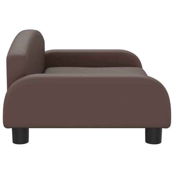 vidaXL Kindersofa Braun 70x45x30 cm Kunstleder
