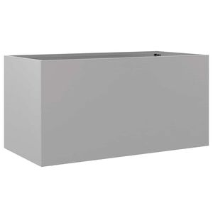 vidaXL Pflanzk&uuml;bel Silbern 62x30x29 cm Verzinkter Stahl