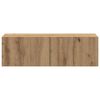 vidaXL 4-tlg. TV-Schrank-Set Wandmontage Artisan-Eiche Holzwerkstoff