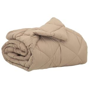 vidaXL Ganzjahresbettdecke 135 x 200 cm 300 g/m&sup2; Taupe
