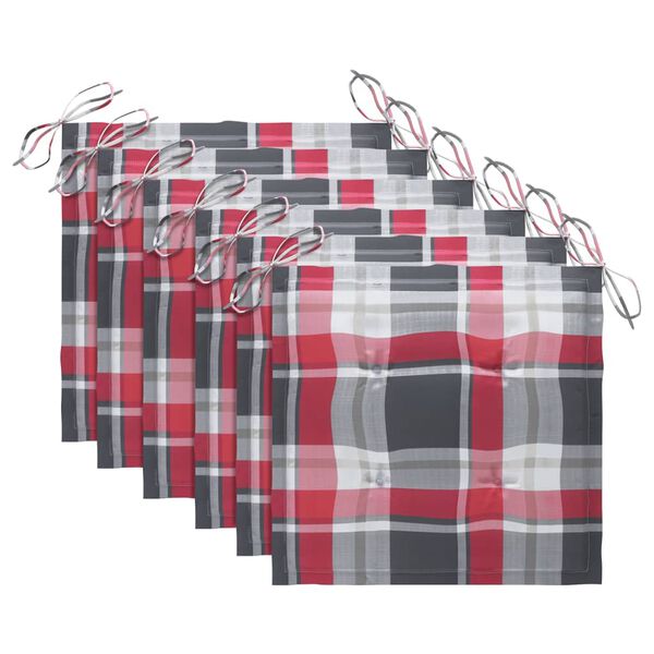 vidaXL Garten-Essstühle 6 Stk. mit Kissen Massivholz Akazie