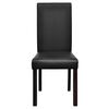 vidaXL Esszimmerst&uuml;hle 4 Stk. Schwarz Kunstleder