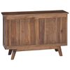 vidaXL Sideboard mit Schubladen Natur 100 x 30 x 68 cm Massivholz Teak