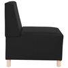 vidaXL | Modulares Armfreies Sofa | Schwarz 55 x 74 x 82 cm Kunstleder