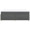vidaXL Boxspringbett mit Matratze Dunkelgrau 140x200 cm Stoff