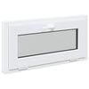 vidaXL Kellerfenster RISOR 80 x 40 cm PVC und Glas Wei&szlig;
