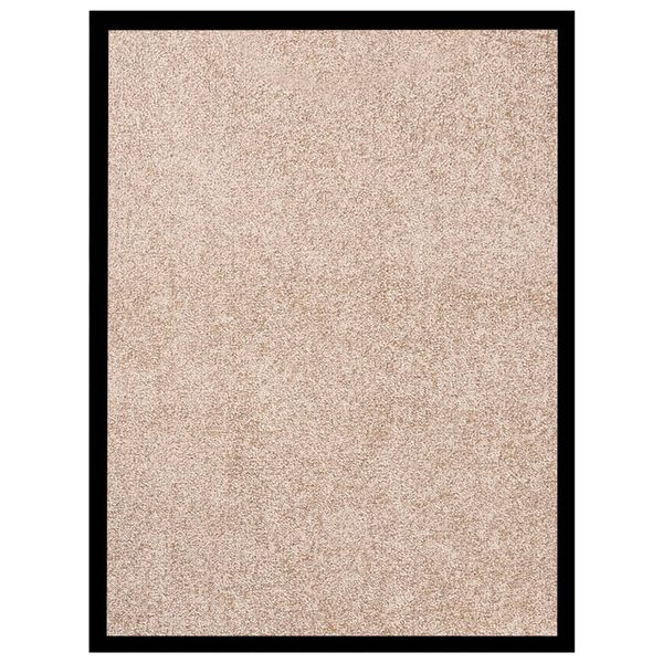 vidaXL Fußmatte Beige 60x80 cm