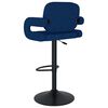 vidaXL Barhocker 2 Stk. Blau Stoff
