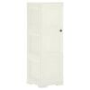 vidaXL Kunststoffschrank 40x43x125 cm Holzdesign Vanilleeis