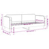 vidaXL Tagesbett Taupe 80x200 cm Stoff