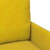 vidaXL Sofas mit Kissen 55cm Gelb Sperrholz