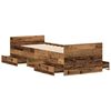 vidaXL Bettgestell ohne Matratze Altholz-Optik 90x200cm Holzwerkstoff