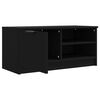 vidaXL TV-Schrank Schwarz 80x35x36,5 cm Holzwerkstoff