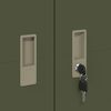 vidaXL Aufbewahrungsschrank 2 pcs Olive Gr&uuml;n 60 x 40 x 180 cm Stahl