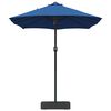 vidaXL Gartenparasol Blau 385 x 209 x 244 cm Stoff