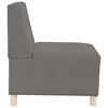 vidaXL | Modulares Armfreies Sofa | Hellgrau 55 x 74 x 82 cm Cordstoff