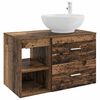 vidaXL Badezimmerm&ouml;bel-Set 2 pcs Altholz Holzwerkstoff