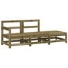 vidaXL 3-tlg. Garten-Lounge-Set Kiefernholz Impr&auml;gniert