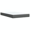 vidaXL Boxspringbett mit Matratze Dunkelgrau 120x200 cm Stoff