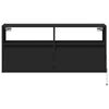 vidaXL TV-Wandschrank mit LED-Beleuchtung Schwarz 100x31x45 cm