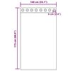 vidaXL Voile Vorhänge mit Ösen 2 Stk. Schwarz 140x175 cm