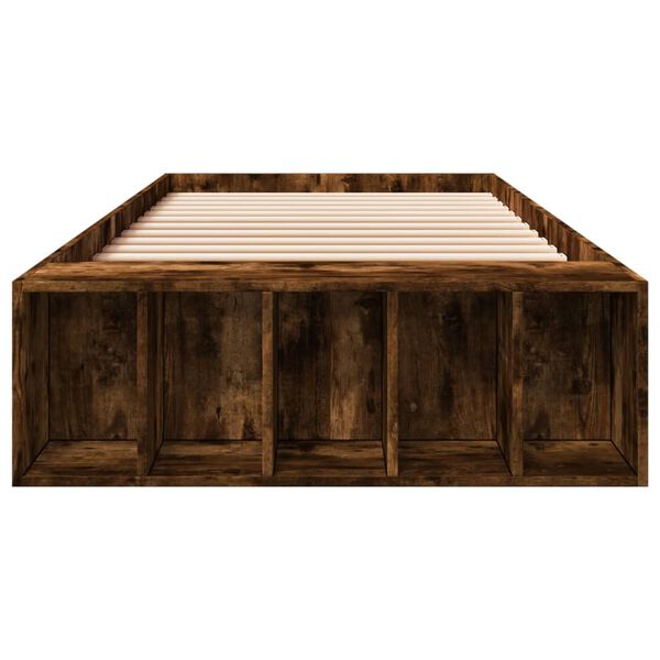 vidaXL Bettgestell R&auml;uchereiche 100x200 cm Holzwerkstoff