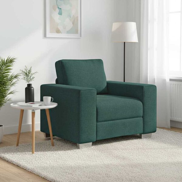 vidaXL Sofa Dunkelgr&uuml;n Gesamtabmessungen: 100 x 80 x 82 cm (B x T x H)