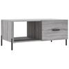 vidaXL Couchtisch Grau Sonoma 90x50x40 cm Holzwerkstoff