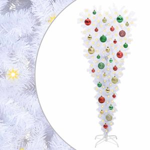 vidaXL K&uuml;nstlicher Weihnachtsbaum Wei&szlig; 120 cm PVC und Stahl