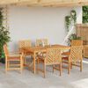 vidaXL Garten Essgruppe 7 pcs Braun Massivholz Akazie